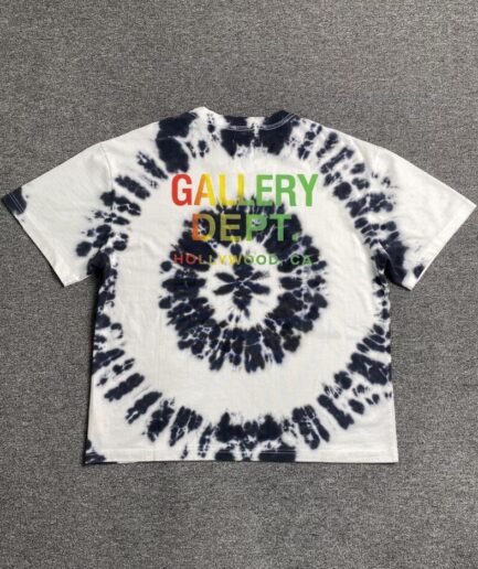 GALLERY DEPT PEACE TIE DYE TEE “BLACK WHITE”