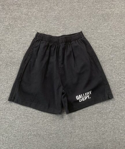 GALLERY DEPT LOGO BLACK SHORTS