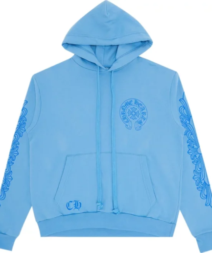 Chrome Hearts Blue Miami Exclusive Horseshoe Hoodie