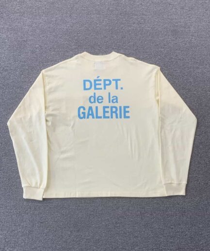 Blue Text Off White Shirt