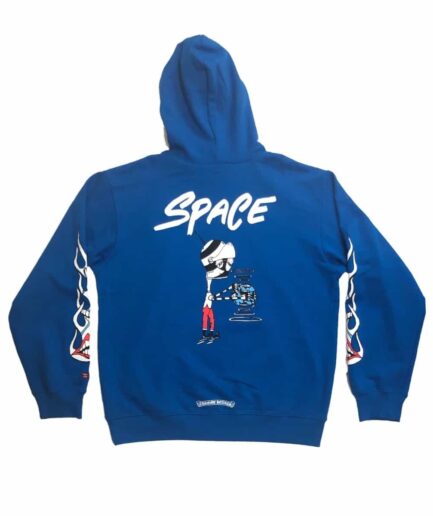 Blue Chrome Hearts Matty Boy Space Hoodie