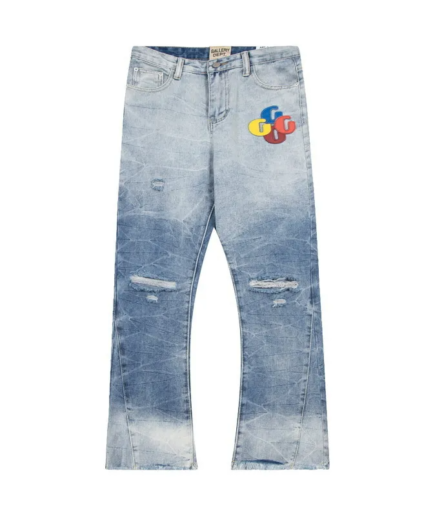 Colorful Letter Pattern Street Gallery Dept Pants