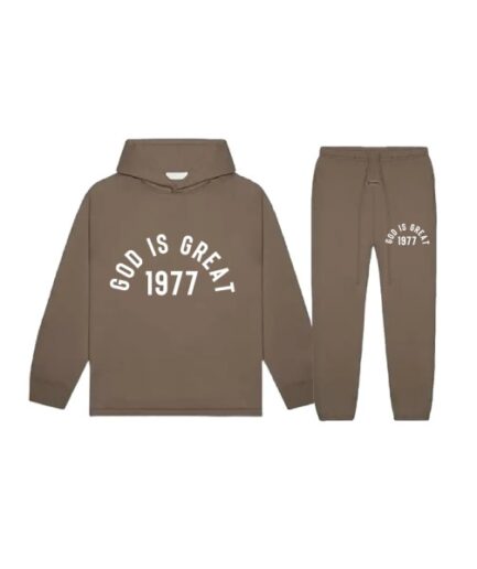 Essentials God Is Great Tracksuit Brown