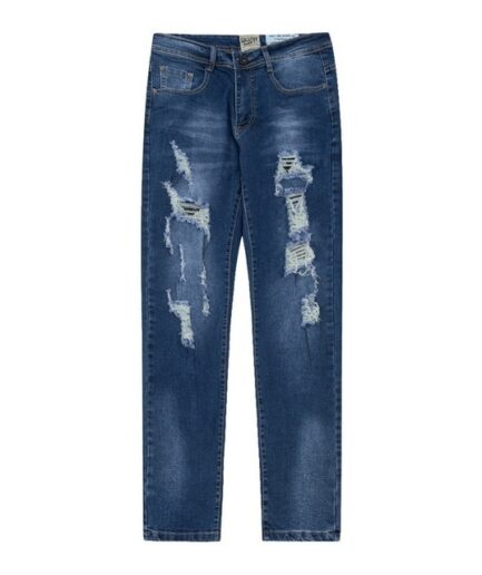 Gallery Dept Light Distressed Straight Leg Denim Pants