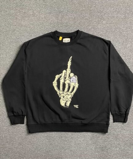 Gallery Dept Skull Middle Finger Sweatshirt