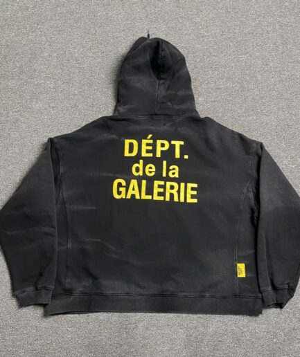 DEPT. DE LE GALERIE Black logo Hoodies